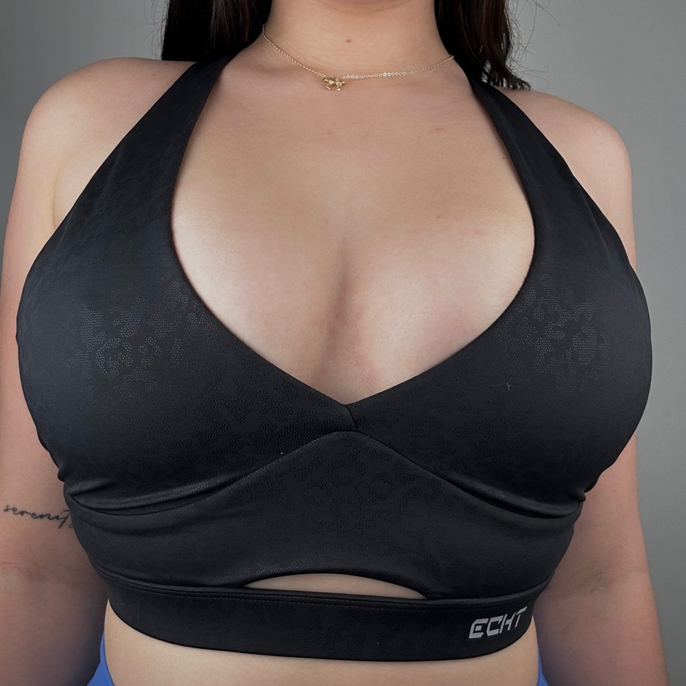 ECHT Women's Black Halter Bralette
